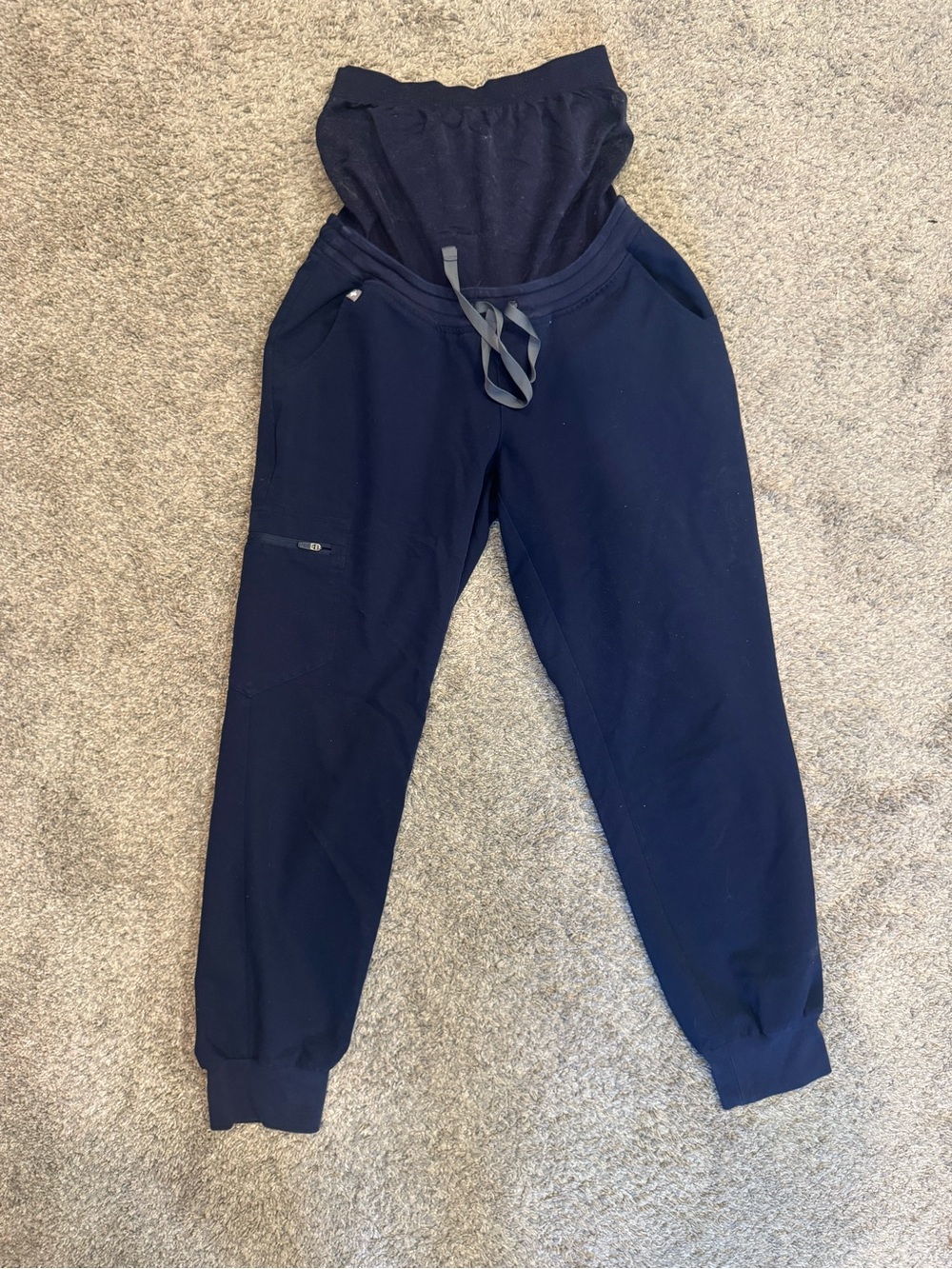 Navy Maternity Figs Jogger Scrub Pants